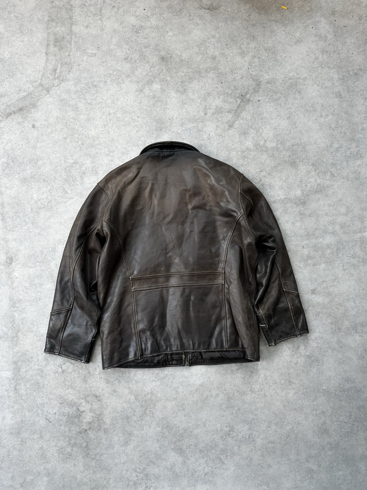 Garmod vintage leather jacket XXL
