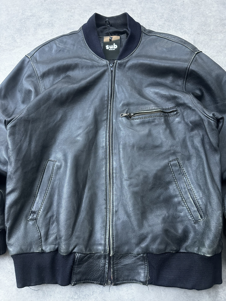 Best Leather vintage jacket XL