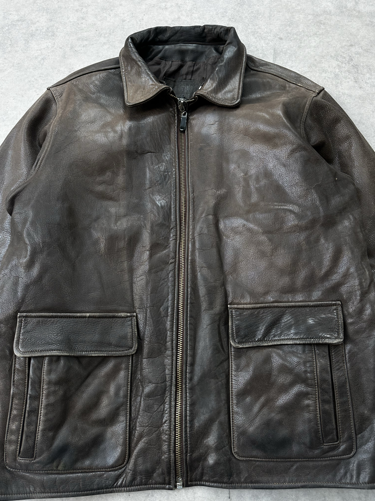 Garmod vintage leather jacket XXL