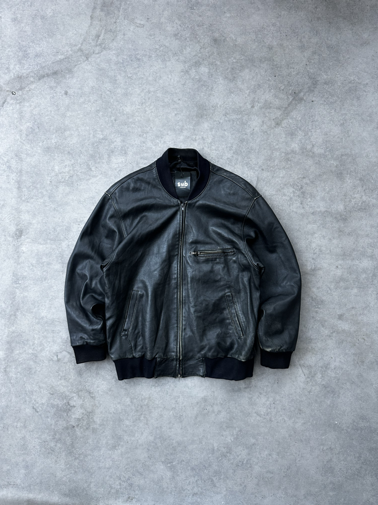 Best Leather vintage jacket XL