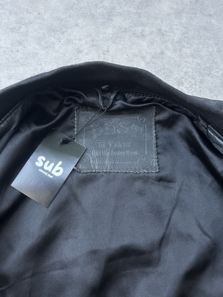 Best Leather vintage jacket XL