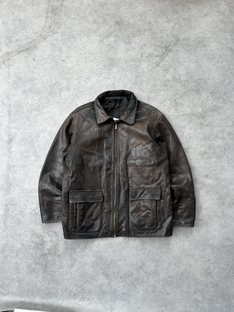 Garmod vintage leather jacket XXL