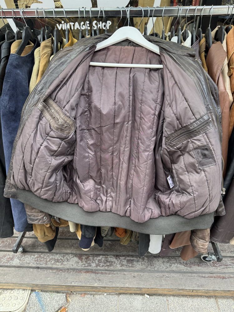 Vintage Deri Ceket M