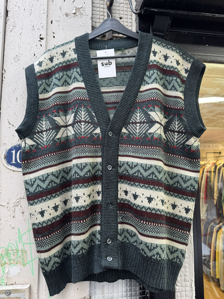 Vintage Yün Hırka L