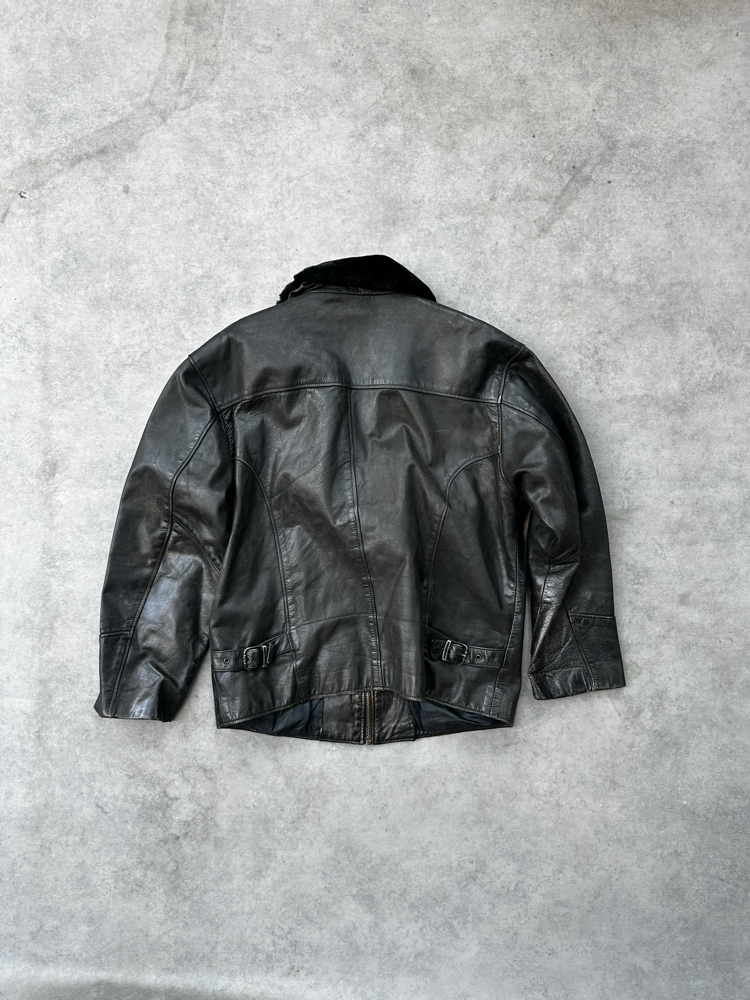 Kürk vintage deri jacket