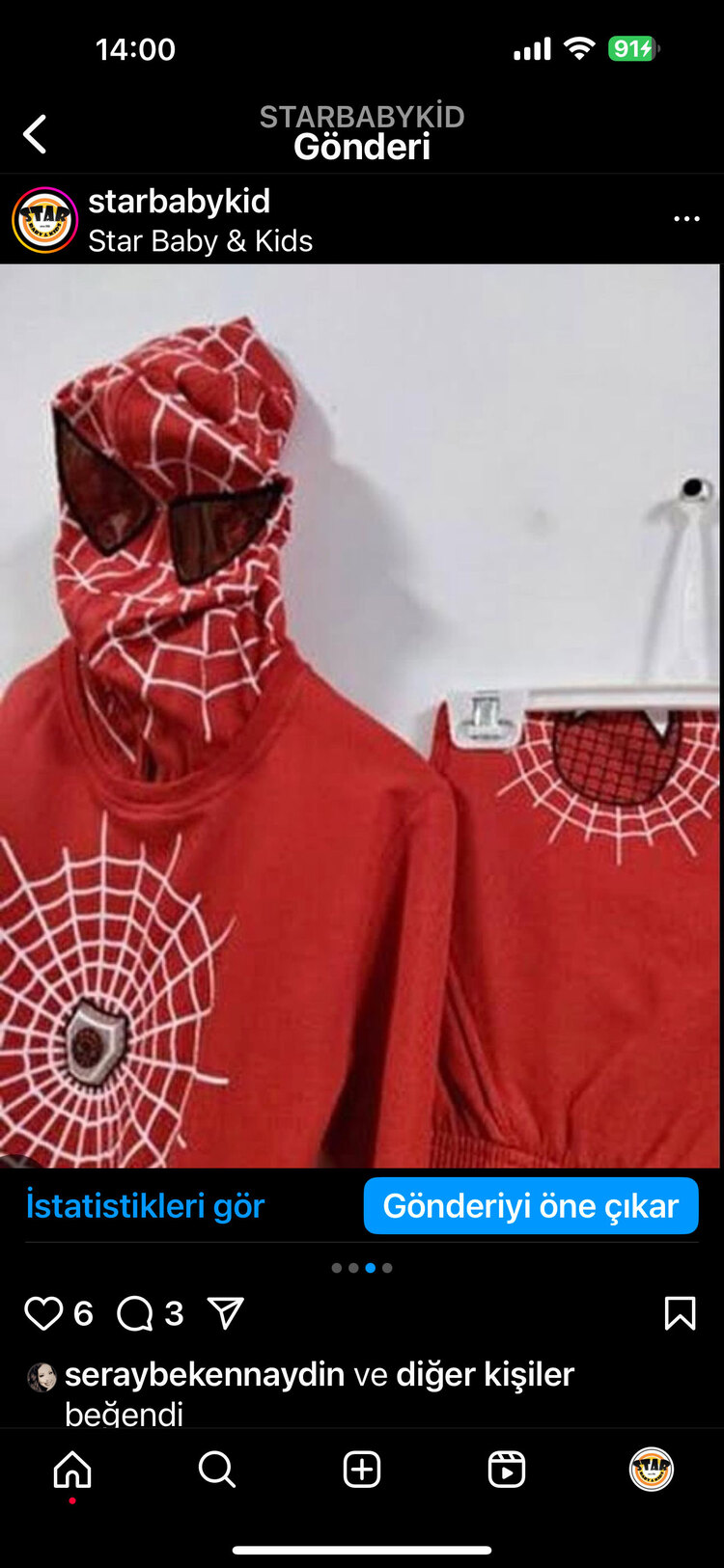 Spiderman lisanslı takım