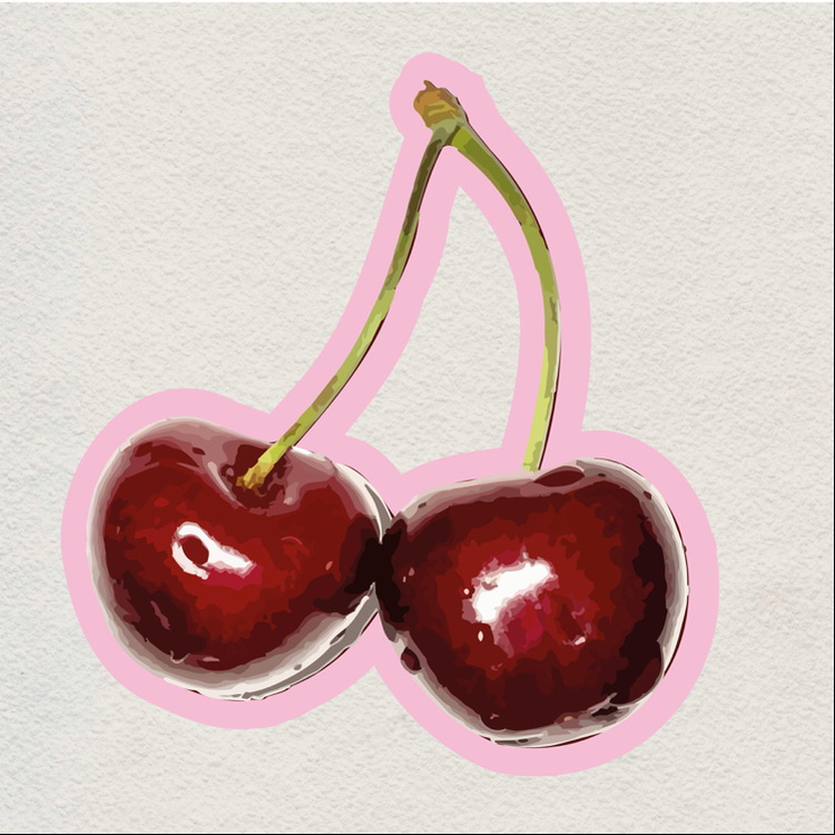 cherries sticker