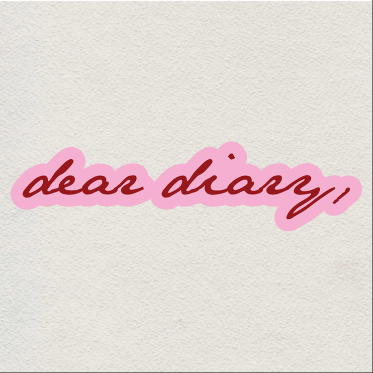 dear diary sticker
