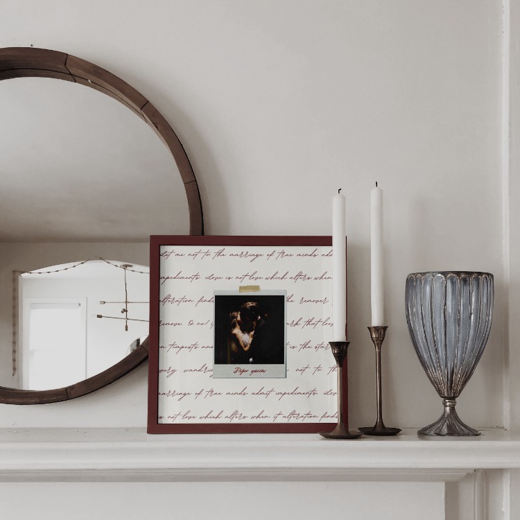 Kişiye Özel Polaroid ve El Yazısı Tablo | Sevgiliye Hediye