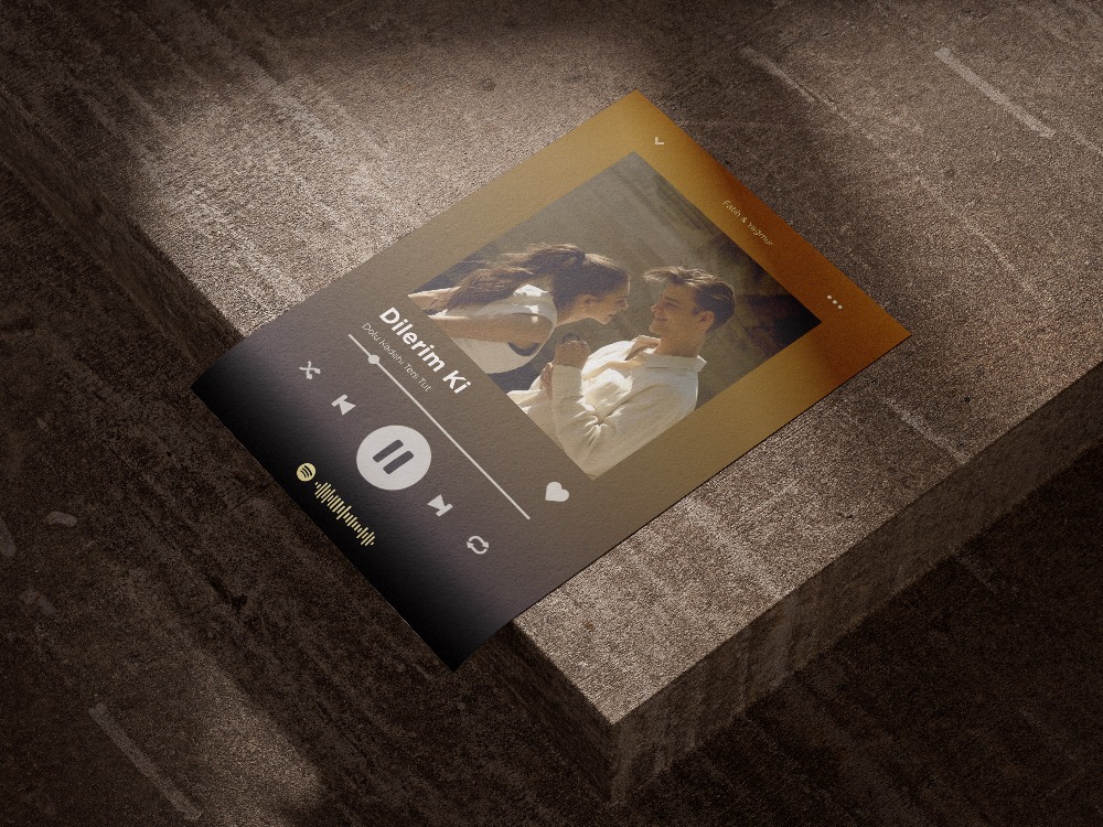 Kişiye Özel Spotify Çalar Arayüzü Tablosu