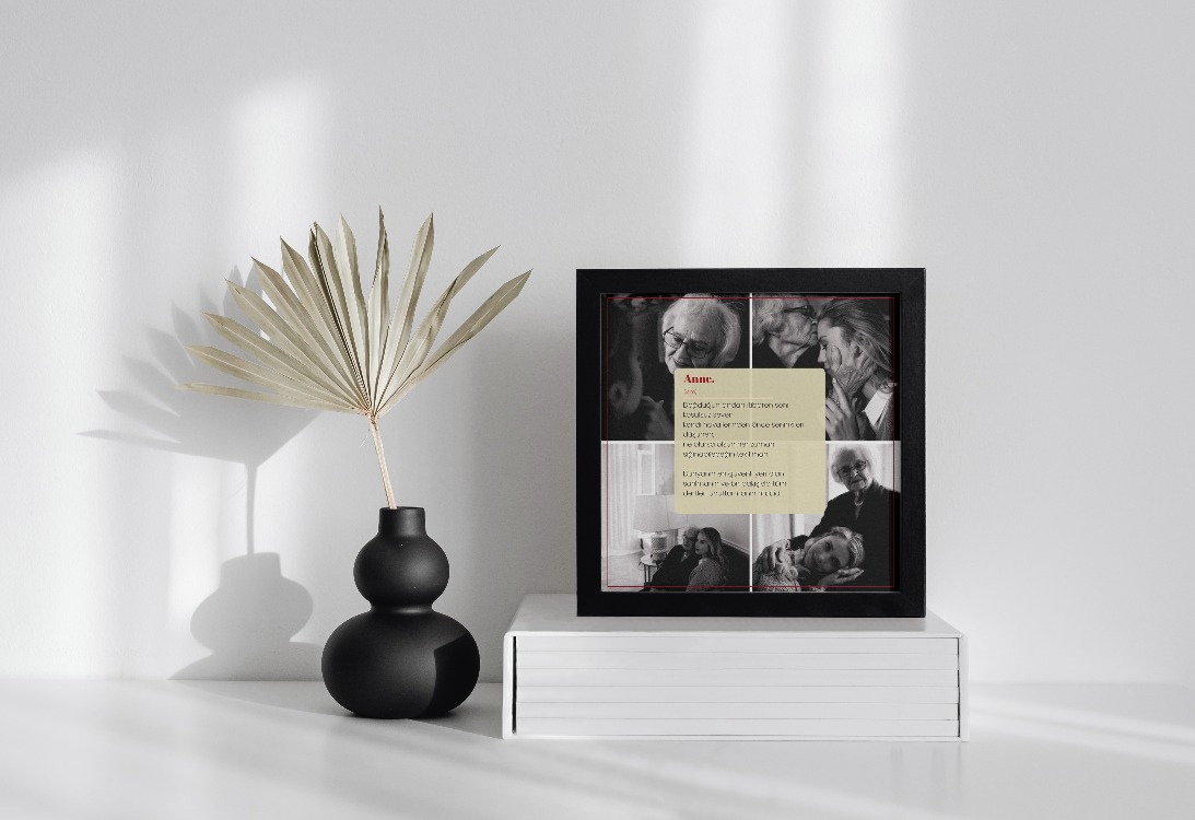 4 Fotoğraflı Anne Tanımı Posteri | Kişiye Özel Duygusal Anneler Günü Hediyesi