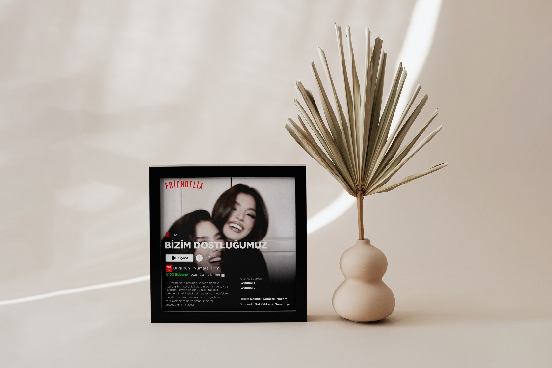 Kişiye Özel "Friendflix" Netflix Posteri | Arkadaşa Hediye | Dostluk Filmi