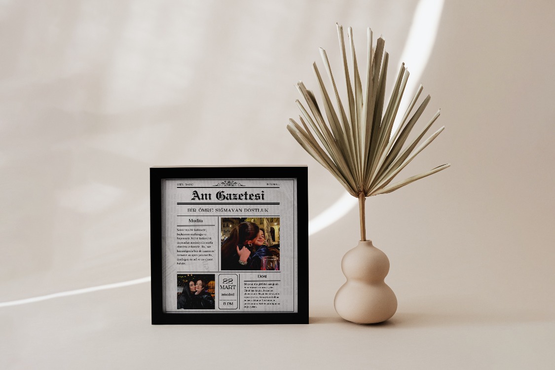 Kişiye Özel "Anı Gazetesi" Tasarımı | Arkadaşa Hediye | Yaratıcı Hediye