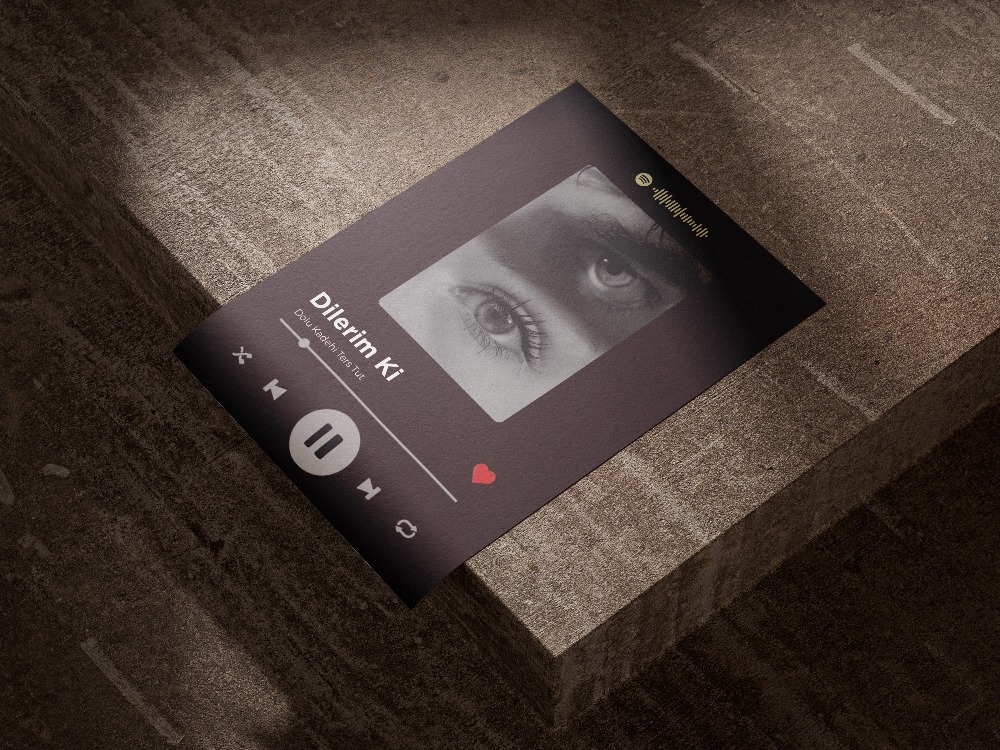 Kişiye Özel Göz Gözeyken Spotify Çalar Tablosu | İnteraktif Hediye