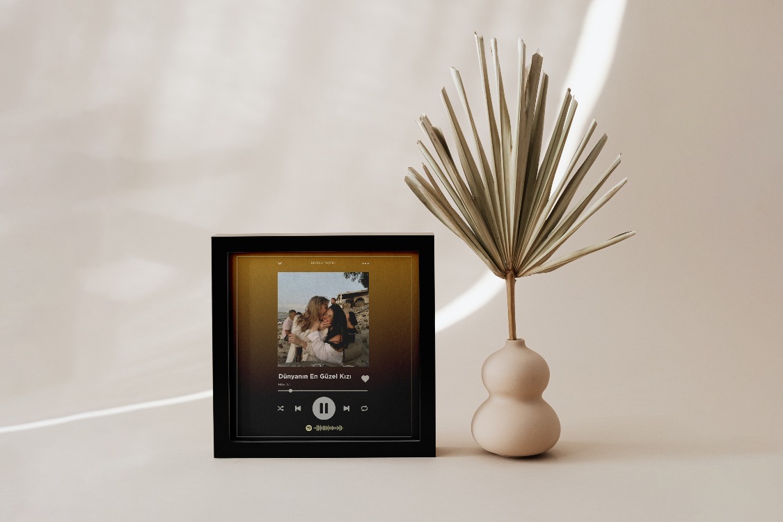 Kişiye Özel Spotify Çalar Arayüzü Tablosu | Arkadaşa Hediye | Modern Tasarım