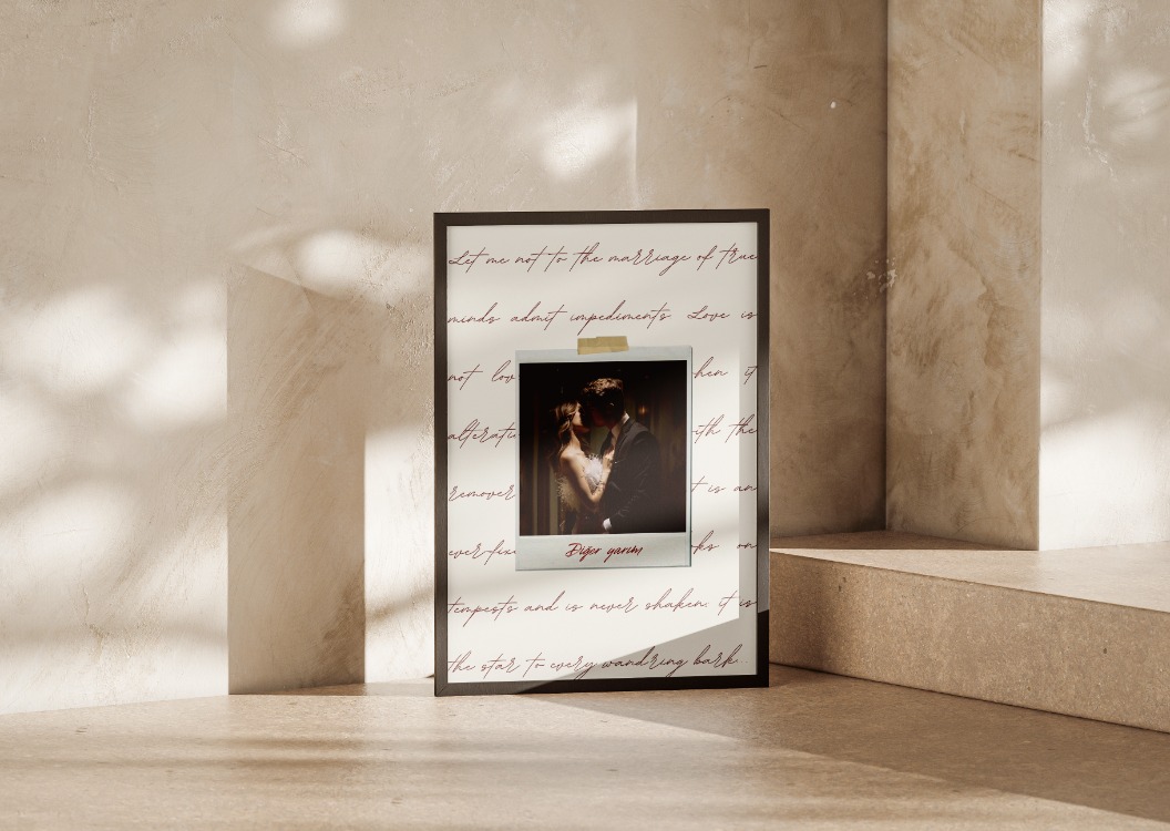 Kişiye Özel Polaroid ve El Yazısı Tablo | Sevgiliye Hediye