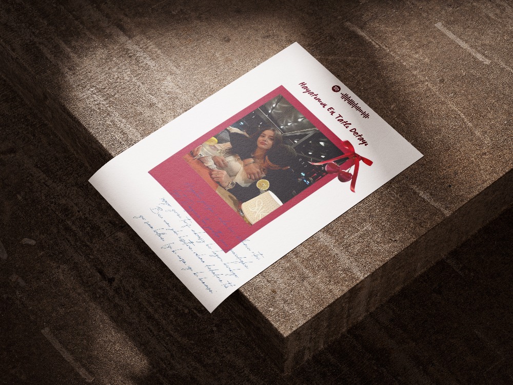 Hayatımın En Tatlı Detayı" Spotify Barkodlu & Kurdeleli Coquette Poster