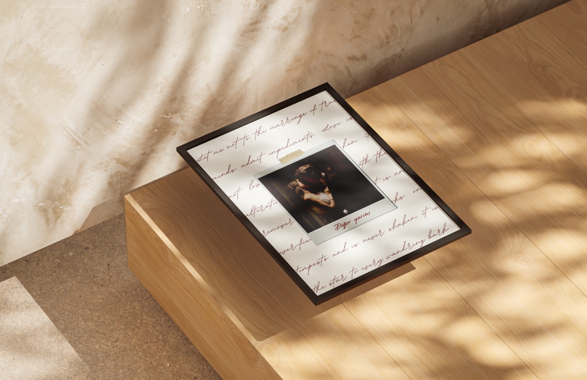 Kişiye Özel Polaroid ve El Yazısı Tablo | Sevgiliye Hediye