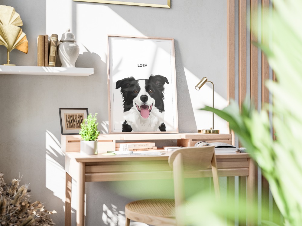 Kişiye Özel Evcil Hayvan Portre Posteri | Minimal Kedi & Köpek Fotoğraf Tasarımı