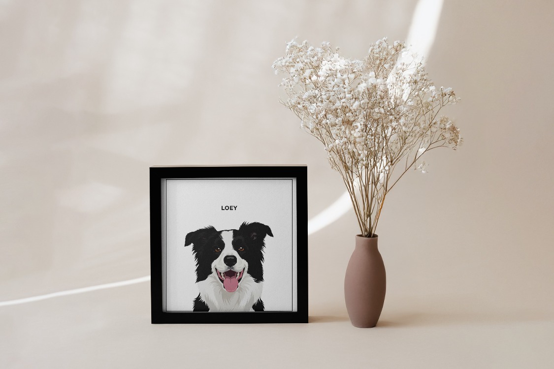 Kişiye Özel Evcil Hayvan Portre Posteri | Minimal Kedi & Köpek Fotoğraf Tasarımı