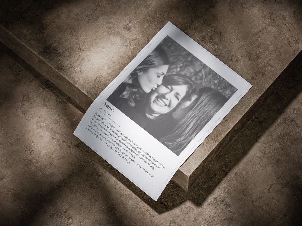 Anne Kelimesinin Anlamı | Anneye Fotoğraflı Minimalist Anlamlı Hediye