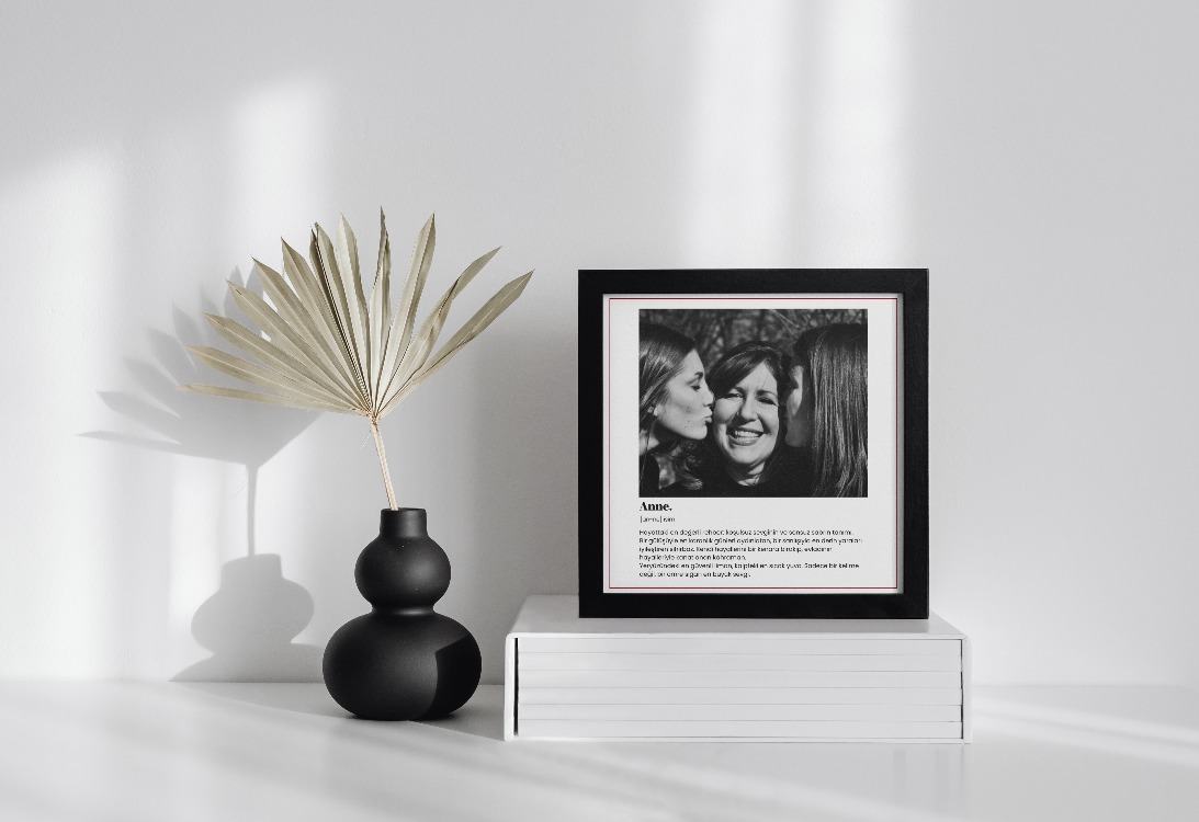 Anne Kelimesinin Anlamı | Anneye Fotoğraflı Minimalist Anlamlı Hediye