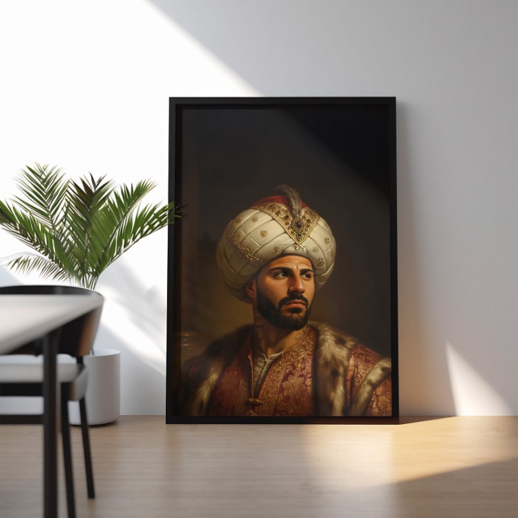 Ricardo Quaresma Padişah Portresi | Trivela Kralı Fan Art Tablo | Beşiktaş Hediyesi