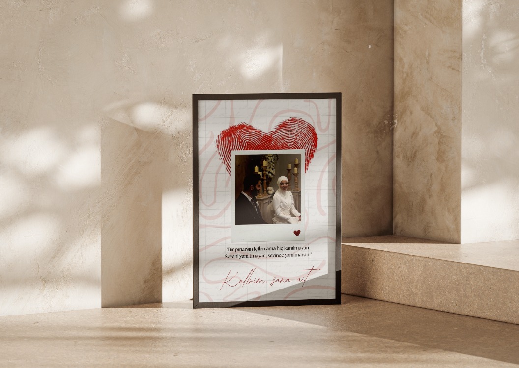 Kişiye Özel Aşk Tablosu | Benzersiz Aşk Hediyesi | Polaroid