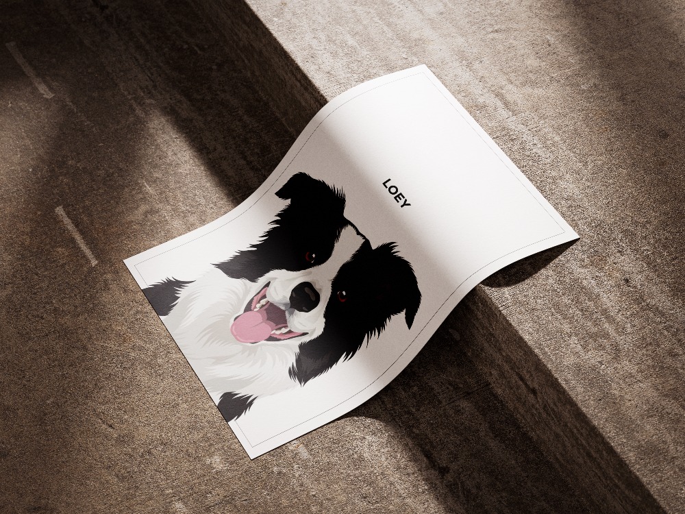 Kişiye Özel Evcil Hayvan Portre Posteri | Minimal Kedi & Köpek Fotoğraf Tasarımı