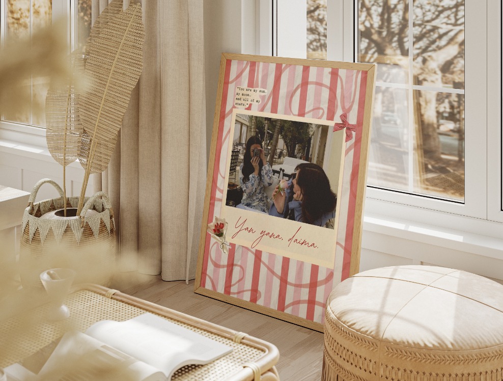 Kişiye Özel Vintage Polaroid Tablo | Arkadaşa Hediye | "You Go Girl"