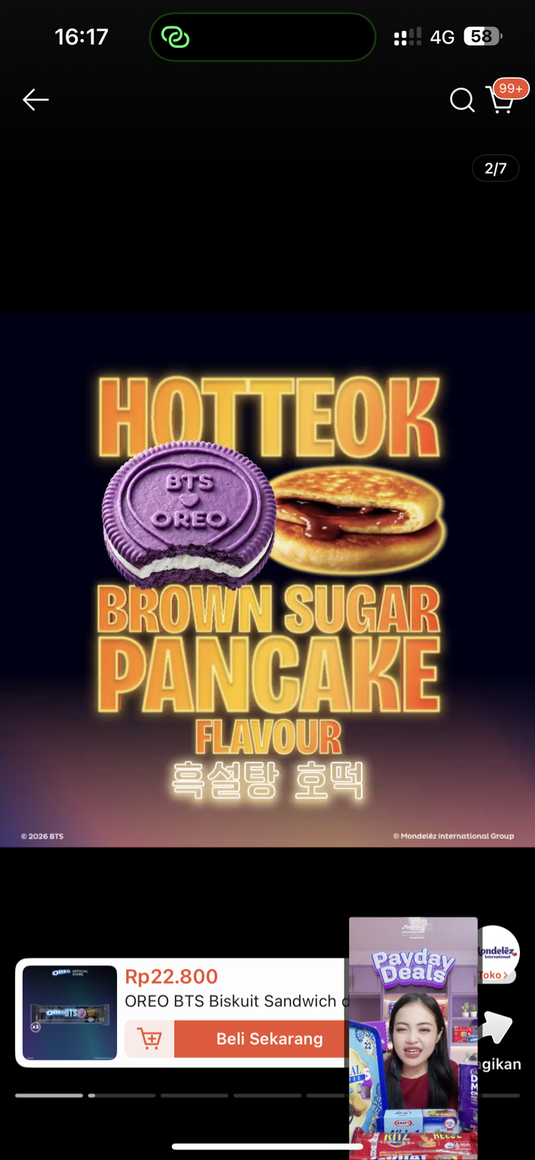 Bts Oreo sınırlı ürün helal damgali