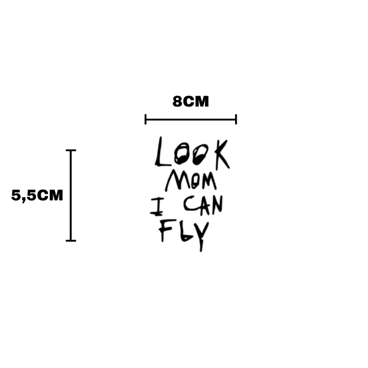 Look Mom I Can Fly Sticker