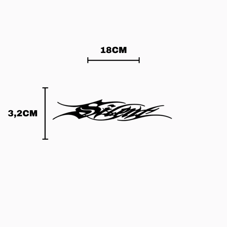 SILENT Calligraphy Sticker