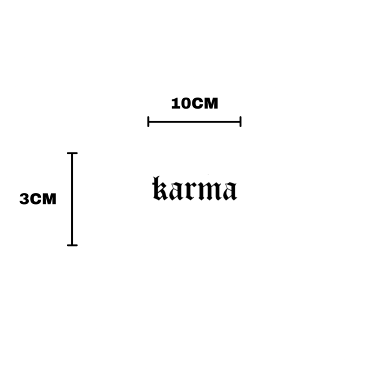 KARMA "karma" Vizör Sticker