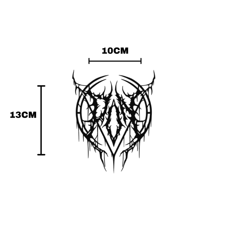Black Metal Logo Sticker
