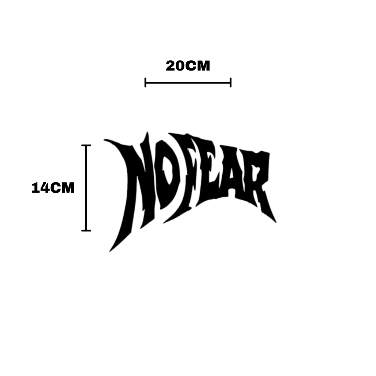 NO FEAR Sticker