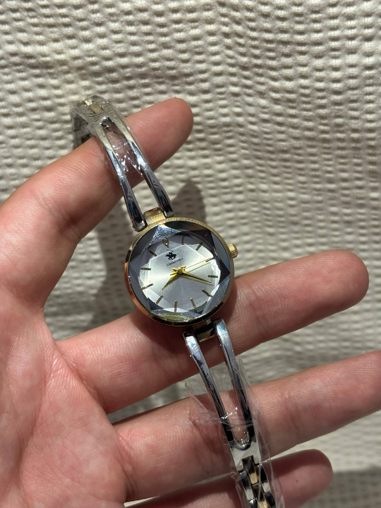 • US Polo Assn. Diamond Cut: Fasetli Camlı Lüks Mücevher Saat
