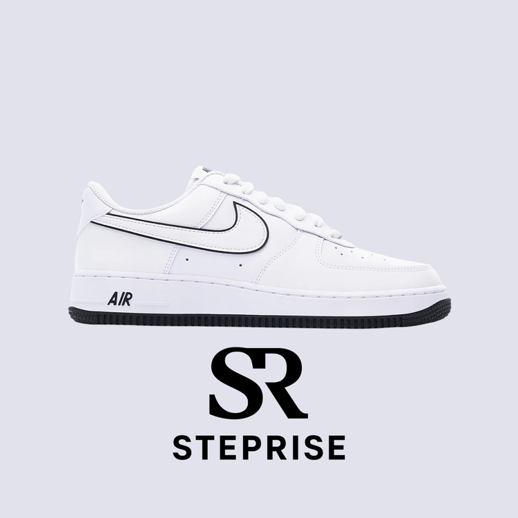 Nike Air Force 1 '07 Low White Black Outline Swoosh
