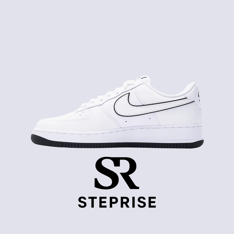 Nike Air Force 1 '07 Low White Black Outline Swoosh