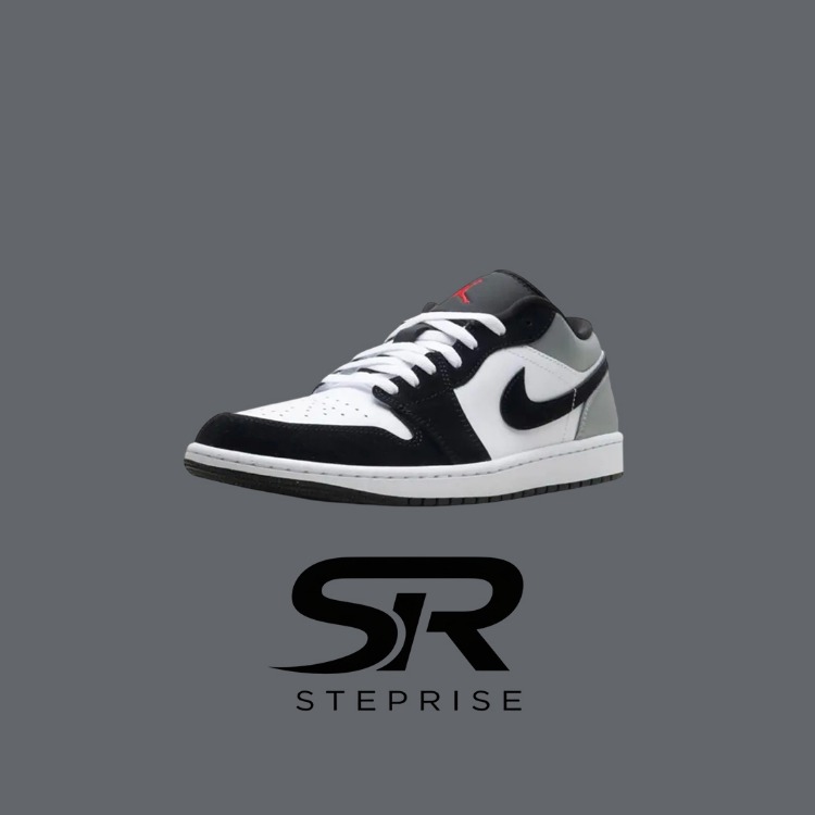 Nike Air Jordan 1 Low SE White Fire Red Black Matte Silver