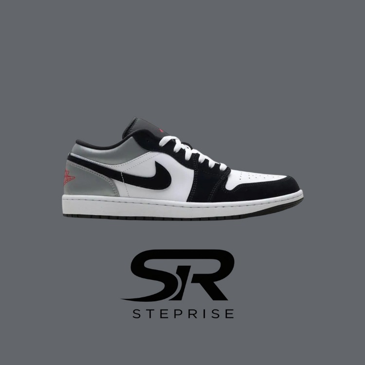 Nike Air Jordan 1 Low SE White Fire Red Black Matte Silver