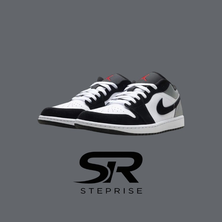 Nike Air Jordan 1 Low SE White Fire Red Black Matte Silver