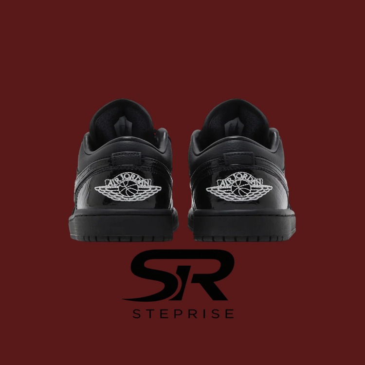 Nike Air Jordan 1 Low SE Patent Elephant Black