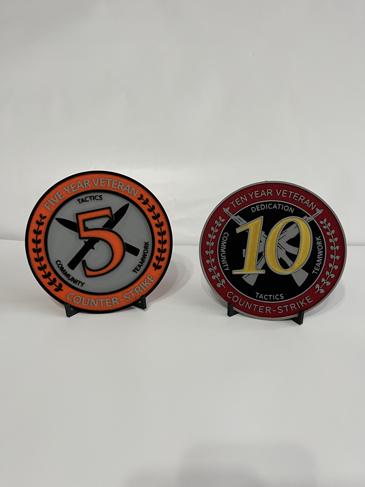 5 & 10 Yıllık Tecrübe Jetonları Dekoru