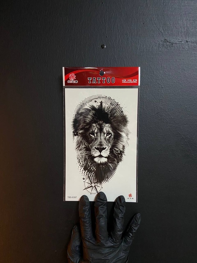 Lion Sticker Tattoo
