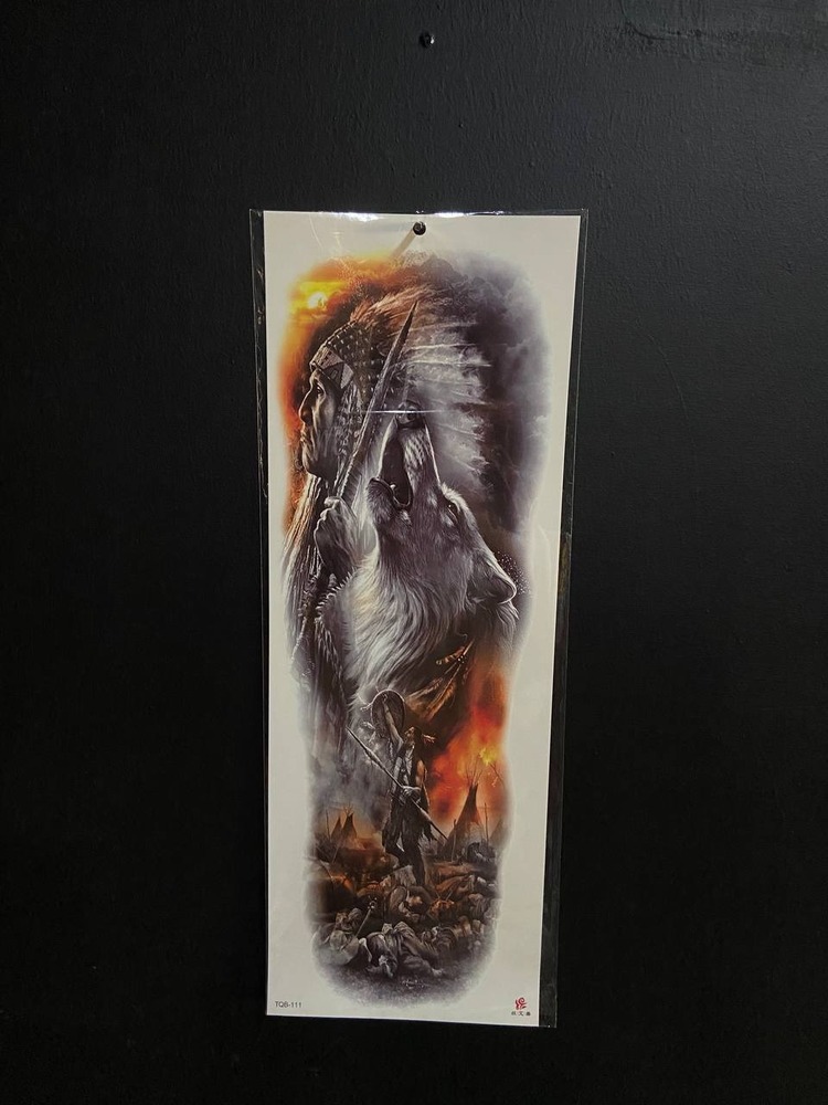 Kol Kaplama Renkli Tattoo (45cm)