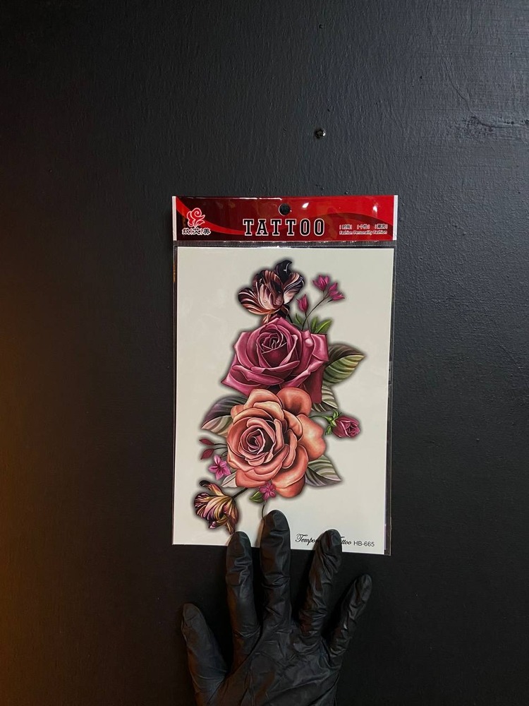 Rose Sticker Tattoo