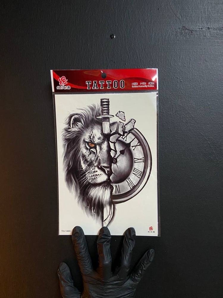 Lion Sticker Tattoo