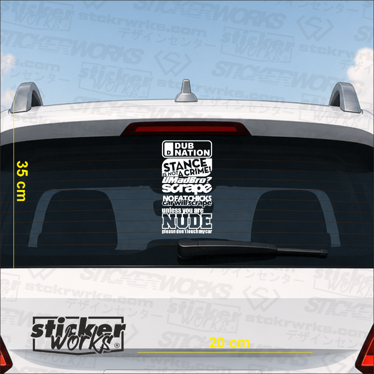 Premium Arka Cam Sticker Seti 3