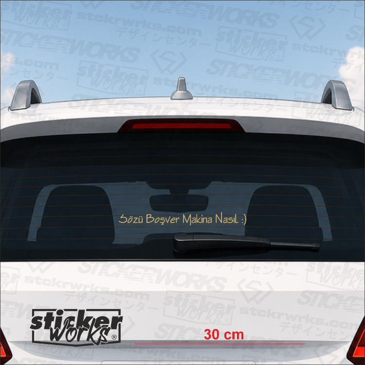 Sözü Boşver Makina Nasıl :) Sticker